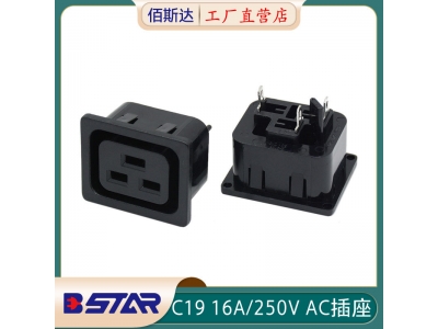 BS-C19-1 fixed card IEC universal PDU socket